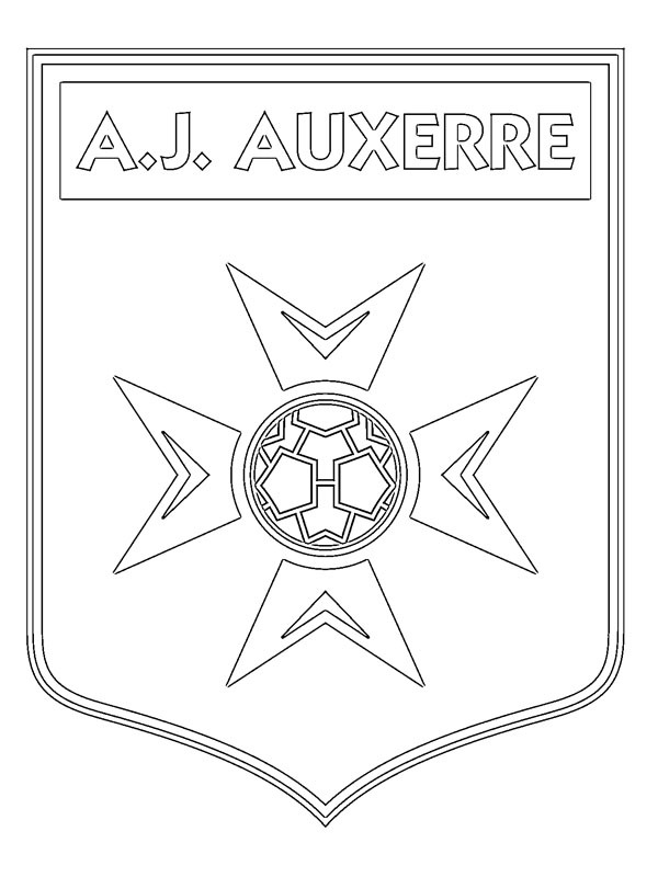 Ausmalbild aj auxerre