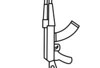 Ausmalbild ak 47