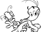 Ausmalbild alfred jodocus kwak mit gitarre