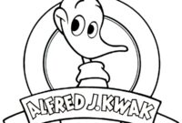 Ausmalbild alfred jodokus kwak