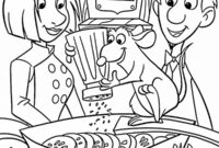 Ausmalbild alfredo linguini colette und remy