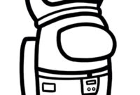 Ausmalbild among us astronaut