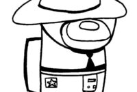 Ausmalbild among us cowboy