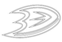 Ausmalbild anaheim ducks