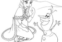 Ausmalbild anna und olaf