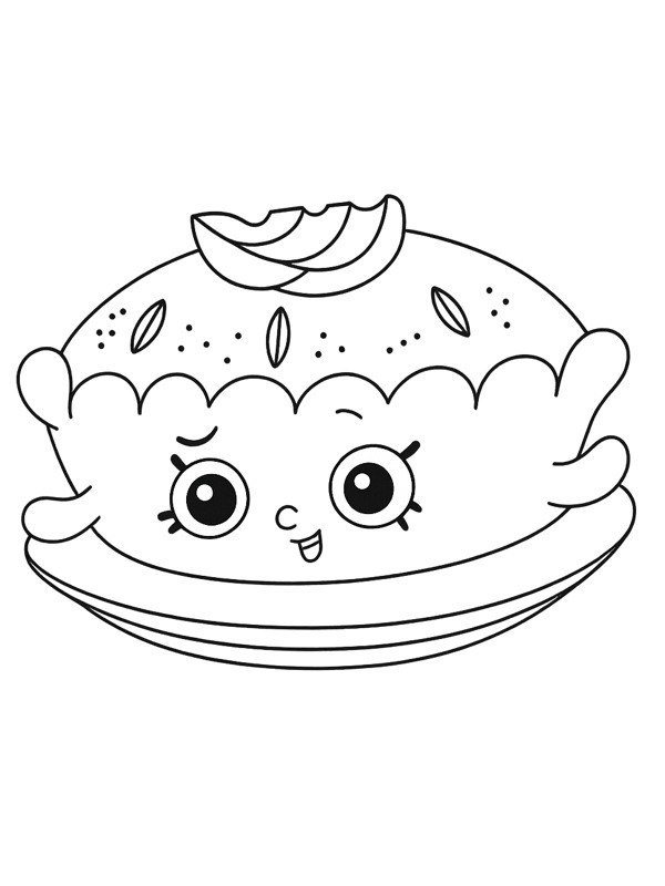 Ausmalbild apple pie alice