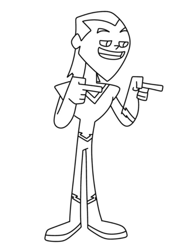 Ausmalbild aqualad