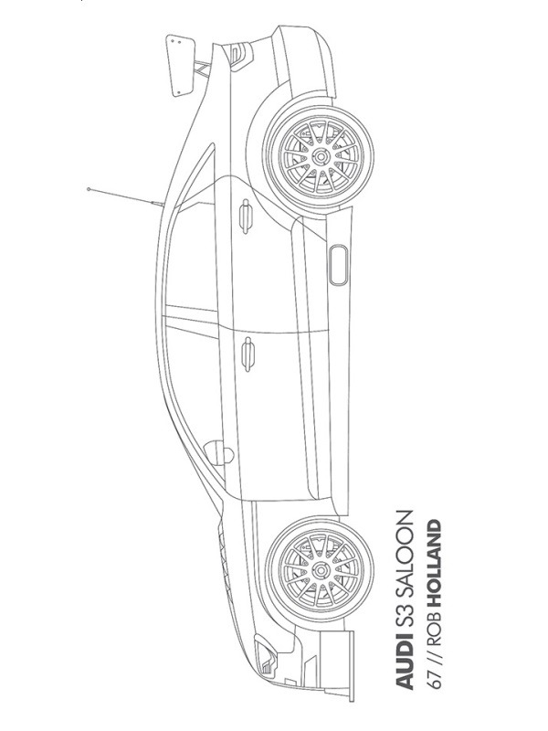 Ausmalbild audi a3
