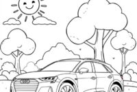 Ausmalbild audi e tron sportback