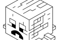 Ausmalbild ausgetrockneter ghast minecraft