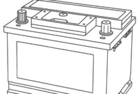 Ausmalbild autobatterie