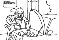 Ausmalbild automechaniker