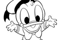 Ausmalbild baby donald duck
