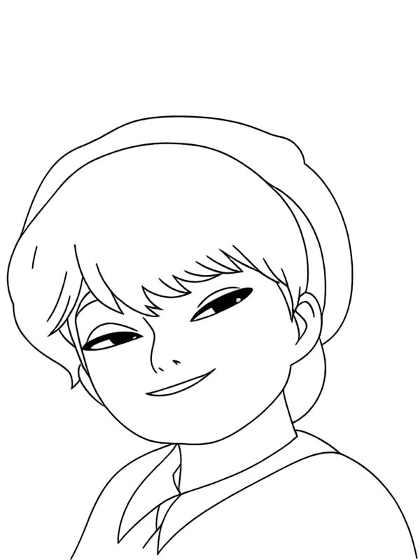Ausmalbild baby saja kpop demon hunters