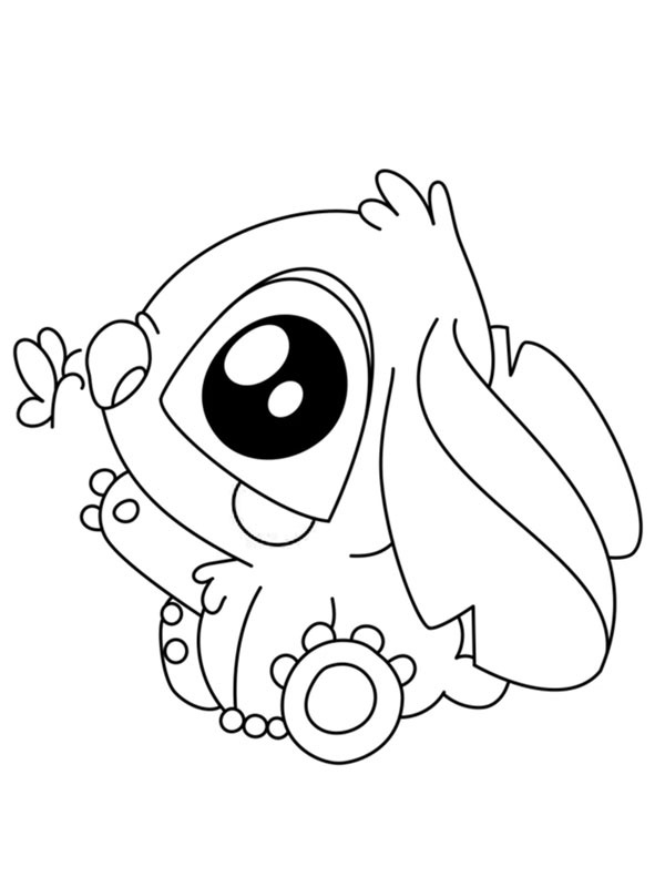 Ausmalbild baby stitch