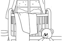 Ausmalbild babyzimmer