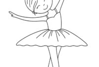 Ausmalbild ballerina
