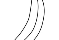 Ausmalbild banane