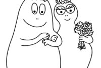 Ausmalbild barbapapa und barbamama