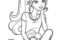 Ausmalbild barbie