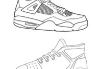 Ausmalbild basketball schuhe