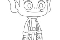 Ausmalbild beast boy