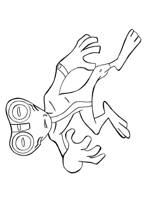 Ausmalbild ben 10 alien