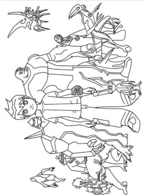 Ausmalbild ben 10