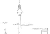 Ausmalbild berliner fernsehturm