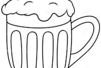 Ausmalbild bierkrug