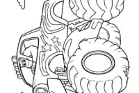 Ausmalbild bigfoot monstertruck