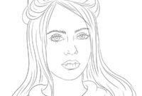 Ausmalbild billie eilish