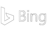 Ausmalbild bing logo