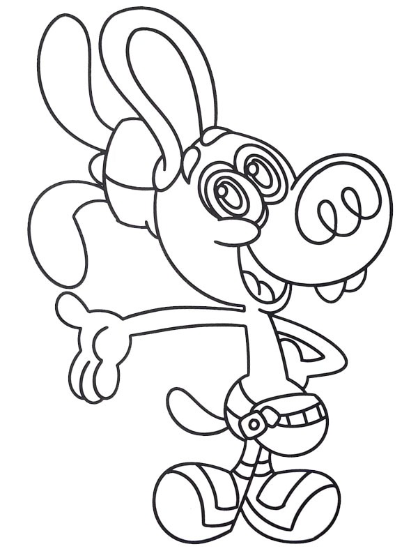 Ausmalbild bloofy