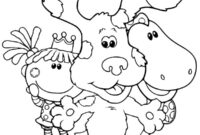 Ausmalbild blue und seine freunde