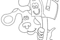 Ausmalbild blues clues und der briefkasten