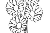 Ausmalbild blumen