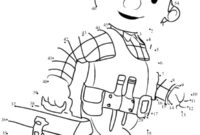 Ausmalbild bob der baumeister punktverbindung