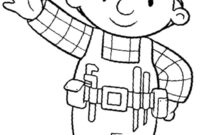 Ausmalbild bob der baumeister sagt hallo