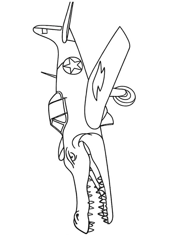 Ausmalbild bombardino crocodilo