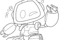 Ausmalbild boogie bot