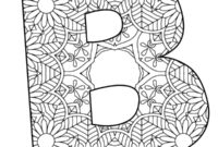 Ausmalbild buchstabe b mandala