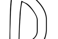 Ausmalbild buchstabe d