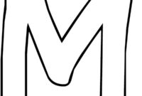 Ausmalbild buchstabe m
