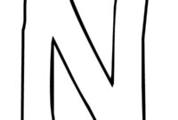 Ausmalbild buchstabe n