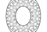 Ausmalbild buchstabe o mandala