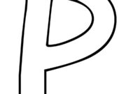 Ausmalbild buchstabe p