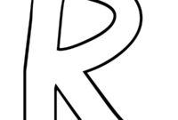 Ausmalbild buchstabe r