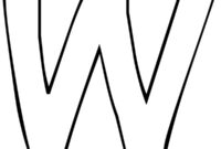 Ausmalbild buchstabe w