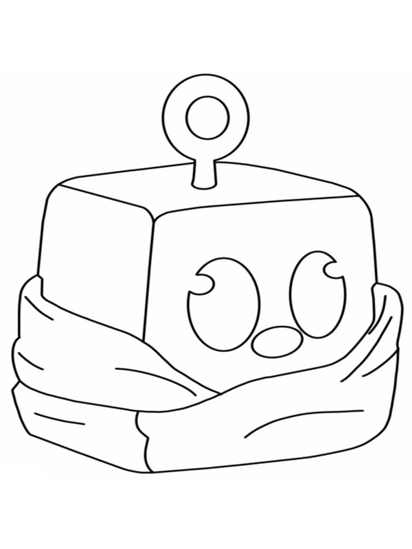 Ausmalbild buddha blox fruits